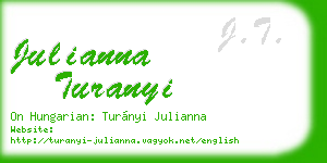 julianna turanyi business card